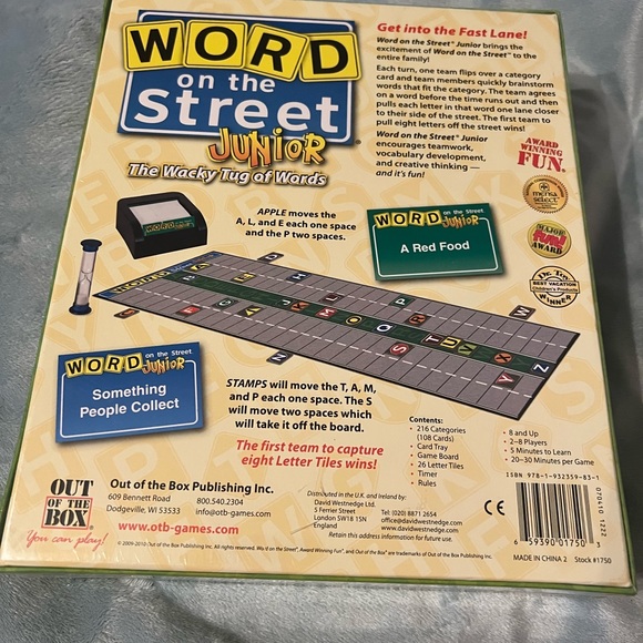 Brand new, never opened. Word on the Street Junior - The Wacky Tug of Words Game - Picture 2 of 8